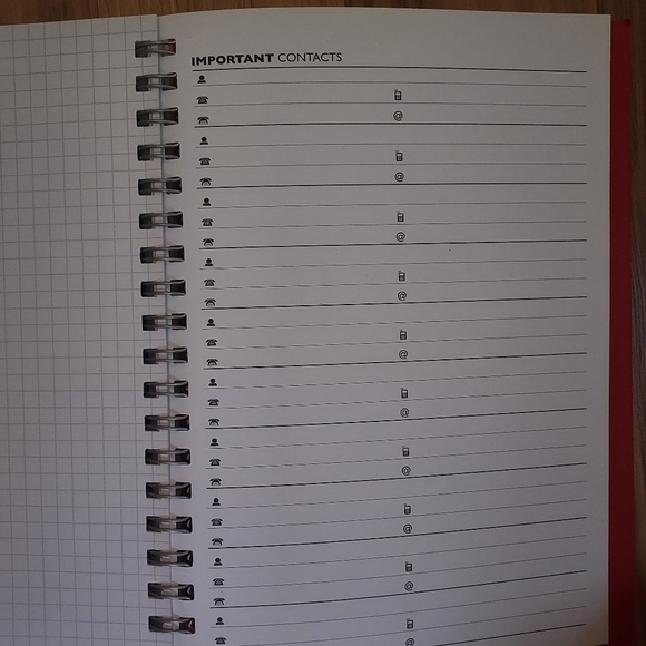 Wire Bound Graph Paper Notebook Macy's Parade Red Cover Unused - Picture 7 of 9